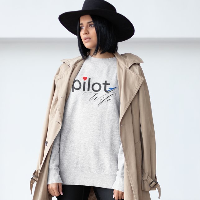 Pilotens flyggrafi och flygplan - enkel,minimalist t shirt (Skapare uppladdad)