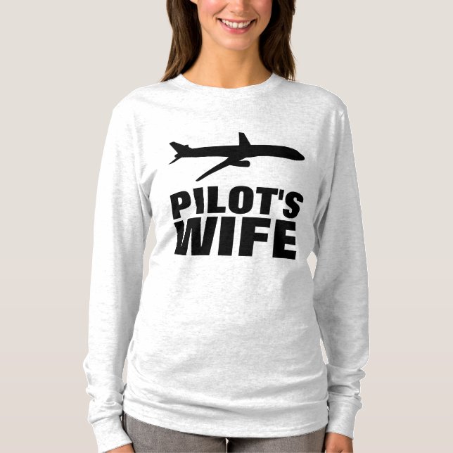 Pilotens fru T-shirts (Framsida)