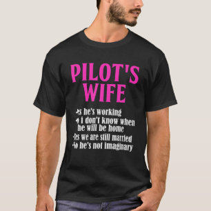 Pilotens hustru svarar på frågor t shirt