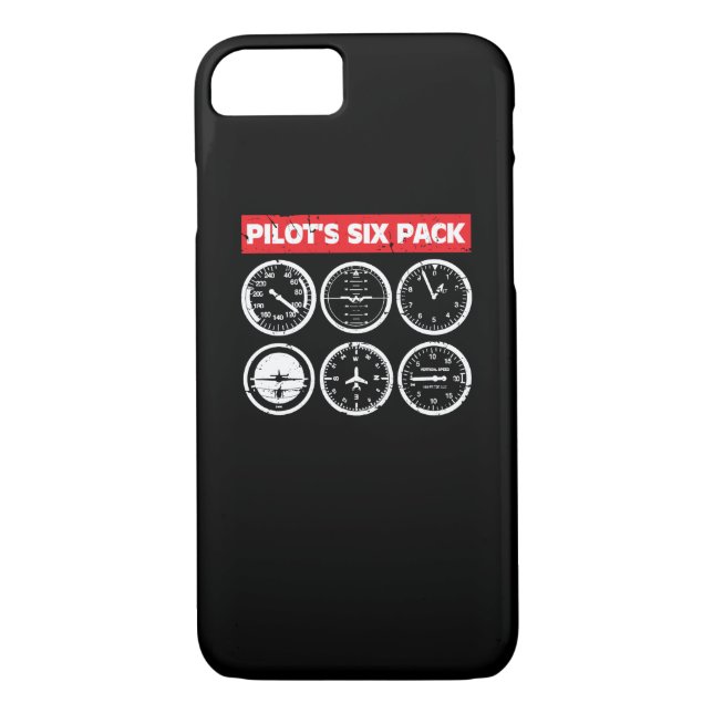 Pilotens instrumenterar sex packeflyg flyg Case-Mate iPhone skal (Baksida)