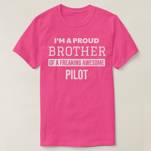 Pilotens Proud Brother T Shirt (Design framsida)