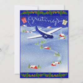 Pilotens uppsättning av Helgdag för fotojulkort Julkort