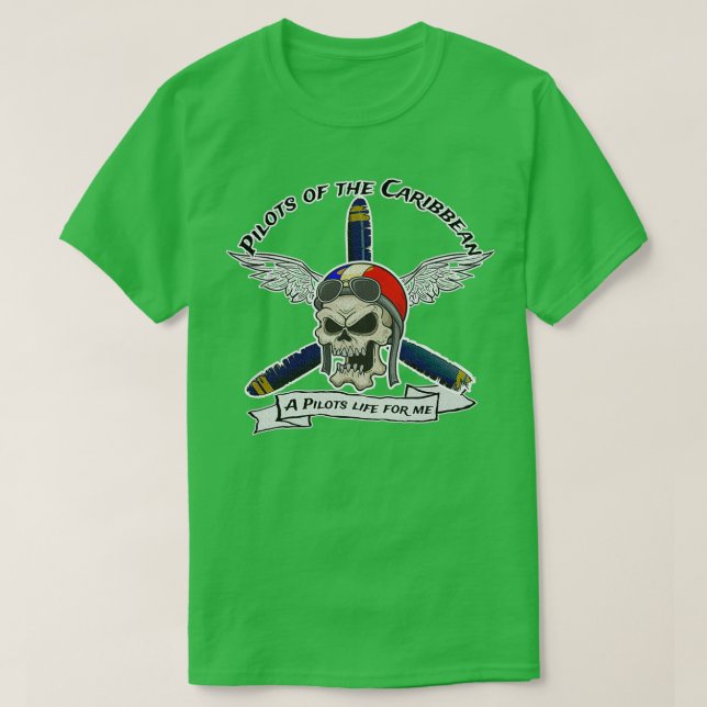 Piloter i Karibien T Shirt (Design framsida)