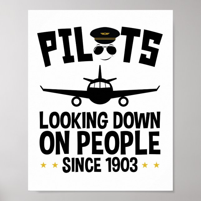 Piloter Tittar ner på människor sedan 1903 Poster (Framsidan)
