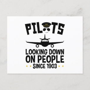 Piloter Tittar ner på människor sedan 1903 Vykort