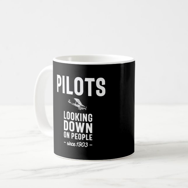 Piloter - Tittar på människor sedan 1903 Kaffemugg (Framsida vänster)