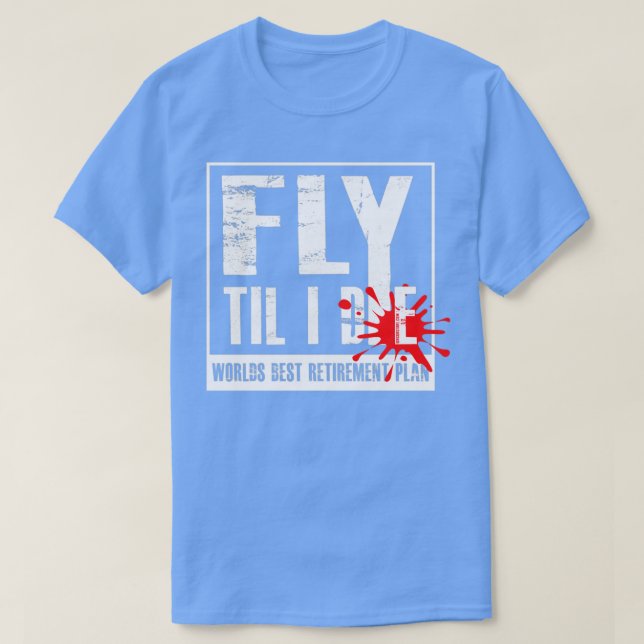 Piloter Worlds bästa Pension-plan T Shirt (Design framsida)