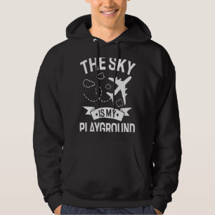 Pilotflyg Flygplan flyg Himlar är min leksak Hoodie