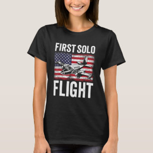 Pilotflyg för första Solo-flygplanet Flygplan T Shirt