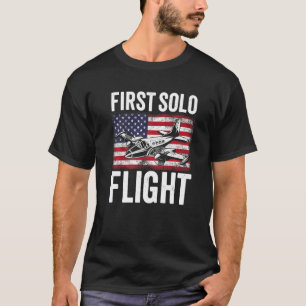 Pilotflyg för första Solo-flygplanet Flygplan T Shirt
