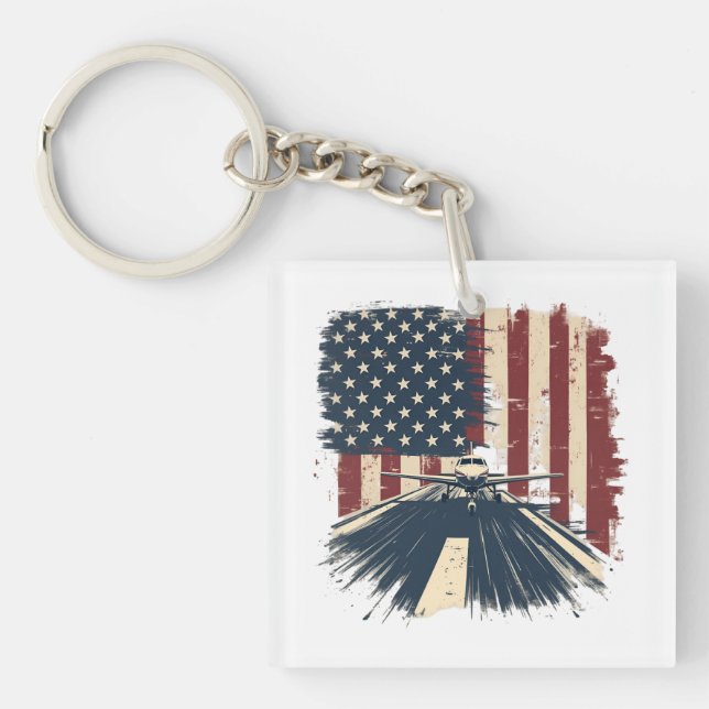 Pilotflygplan Amerikanska Flagga-flygplanet (Framsidan)