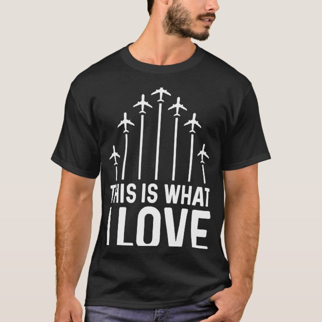 Pilotflygplan Flygplan Aviation Det här är vad jag T Shirt (Framsida)