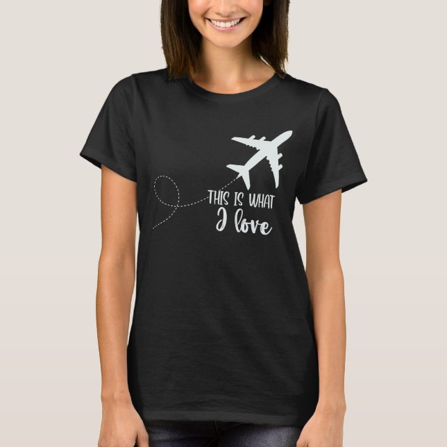 Pilotflygplan Flygplan Aviation Det här är vad jag T Shirt (Framsida)