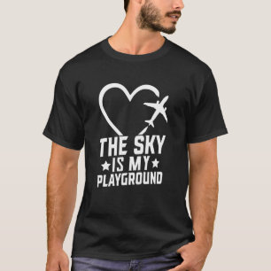 Pilotflygplan Flygplan Aviation Himlar är min spel T Shirt
