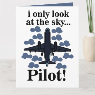 Pilotflygplan - jag tittar bara på Himmel-piloten Kort