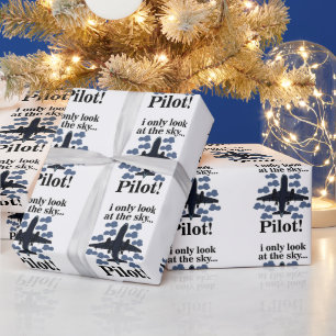 Pilotflygplan - jag tittar bara på Himmel-piloten Presentpapper