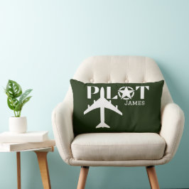 Pilotflygplan, militärflygplan, minimalistflygplan lumbarkudde