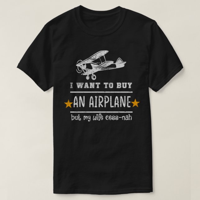 Pilotgåvor till piloterna Pilotgåvor Flygplanshand T Shirt (Design framsida)