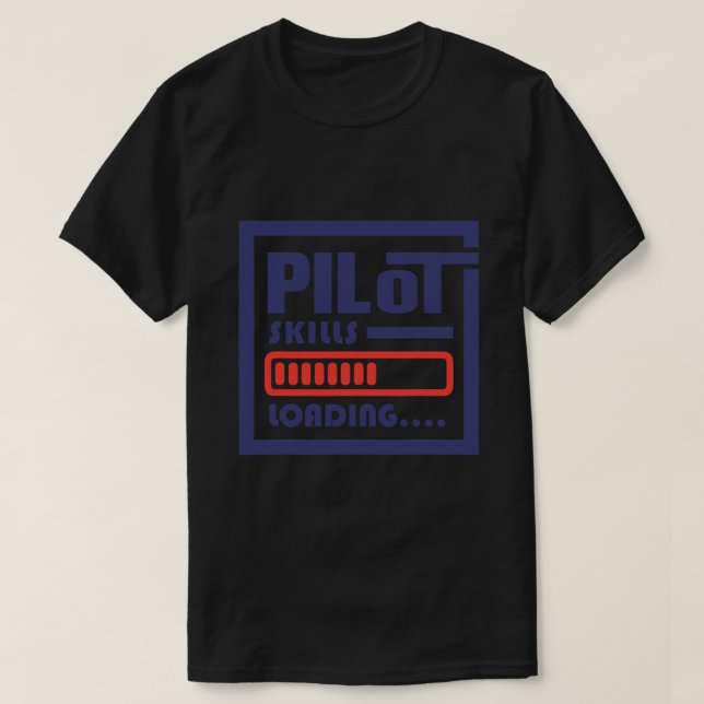 Pilotkompetens Laddning av pilotutbildning för luf T Shirt (Design framsida)