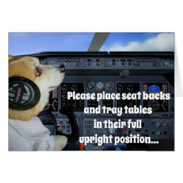 Pilotkort för Corgi jet Hälsningskort
