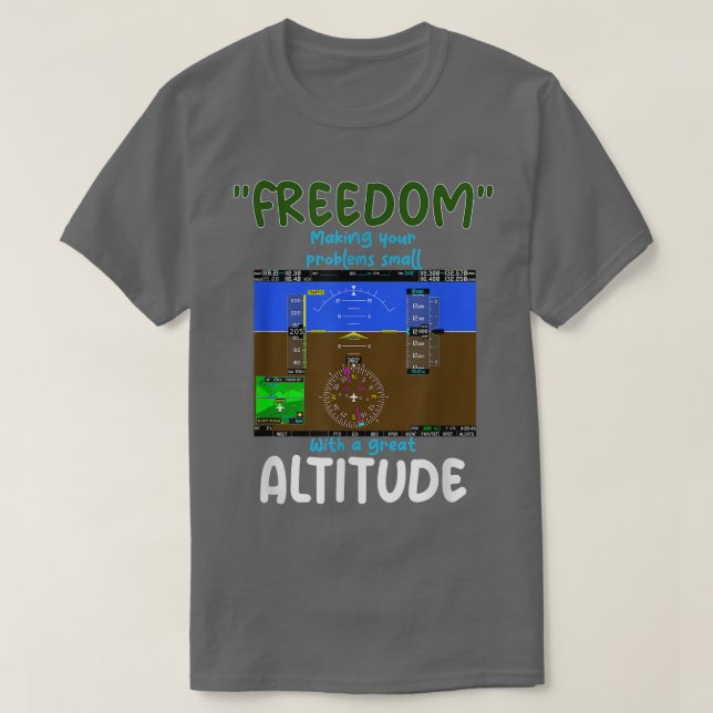 Pilotmotivation, luftfarten citerar positiv Altitu T Shirt (Design framsida)