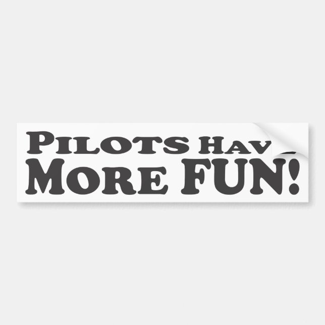 Pilots har mer roligt! - Bildekal (Framsidan)