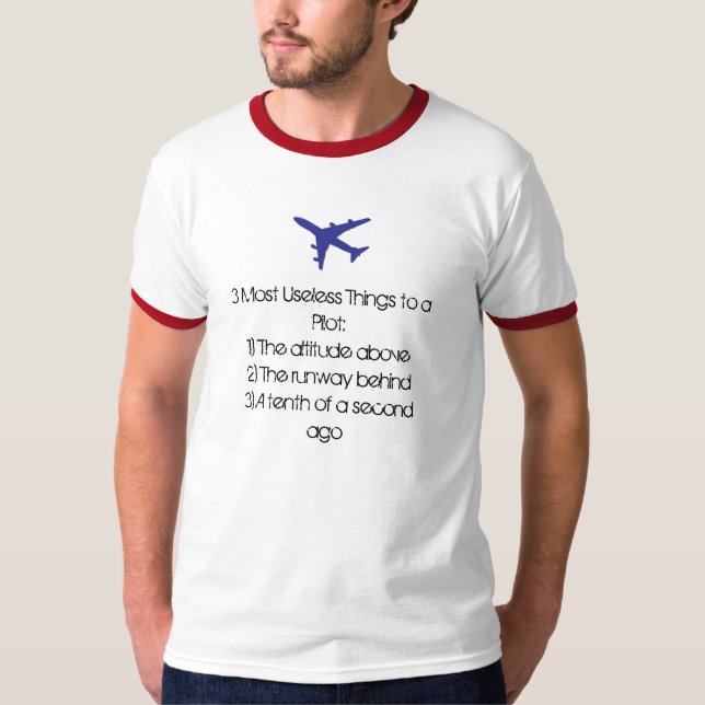 Pilots mest onyttig sakskjorta t shirt (Framsida)