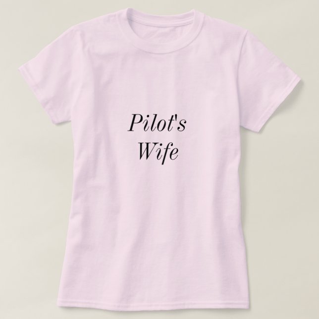Pilot'sWife T-shirt (Design framsida)