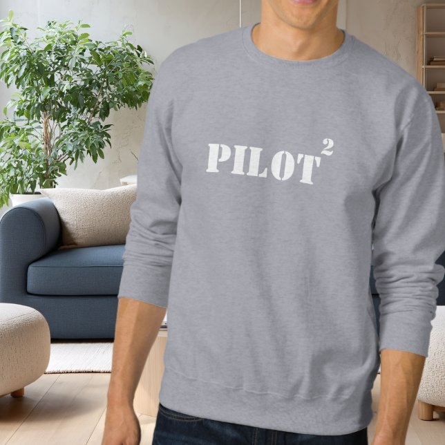 Pilottypografi, Cool Enkel Aviation Lång Ärmad Tröja (Skapare uppladdad)
