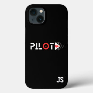 Pilottypografi och Jet-flygplan,Monogrammed,Enkelt