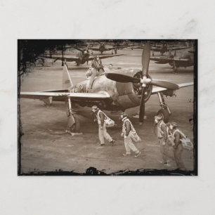 Pilotutbildning för bekämpning av P-47-stöttepelar Vykort