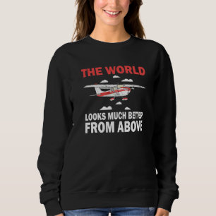 Pilotvärlden ser mycket bättre ut ovanifrån flygpl t shirt