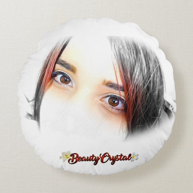 PILOW BEAUTYCRYSTAL RUND KUDDE (Framsidan)