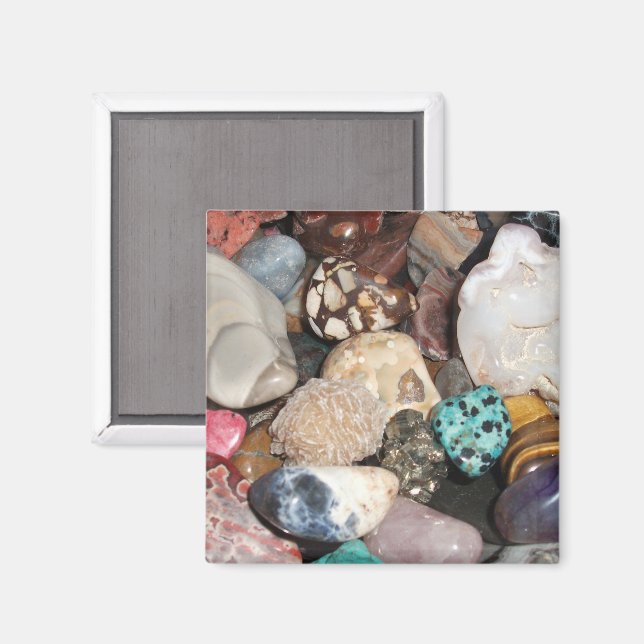 Pilsamling i polerad Sten Magnet (Front/Back)