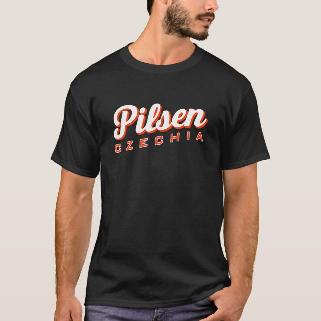 Pilsen Czechia T Shirt (Framsida)