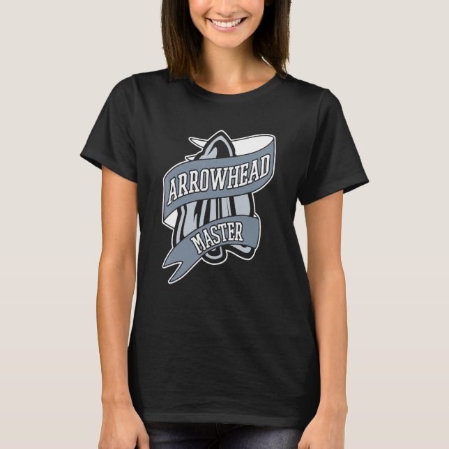 Pilspets Master Rocks Flint Artefakt Pilspets Co T Shirt (Framsida)