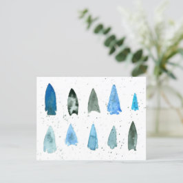 Pilspetsar för projektilpunkter inhemska ursprungs vykort