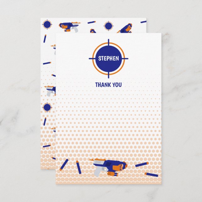 Piltjocka Strid Krig Pojkar Mål Mönster Barn Tack Kort (Fram/baksida)