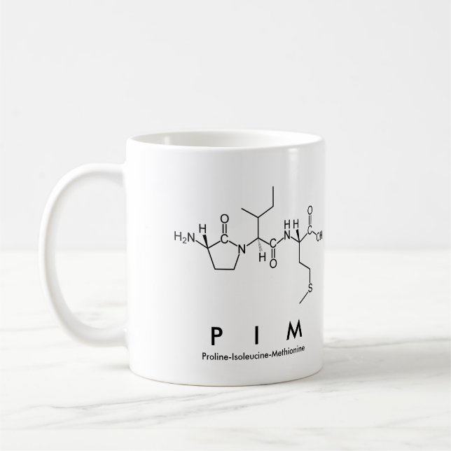Pim peptide namn mugg (Vänster)