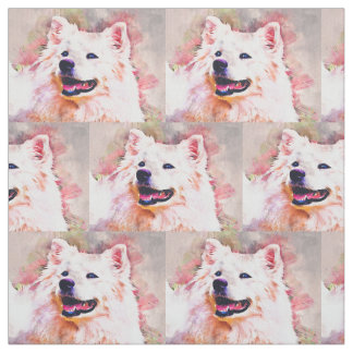 Pima Cotton Fabric, amerikansk eskimåduo Hund Tyg