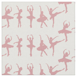Pima Cotton Rosa Ballerinas Craft Sewing Fabric Tyg