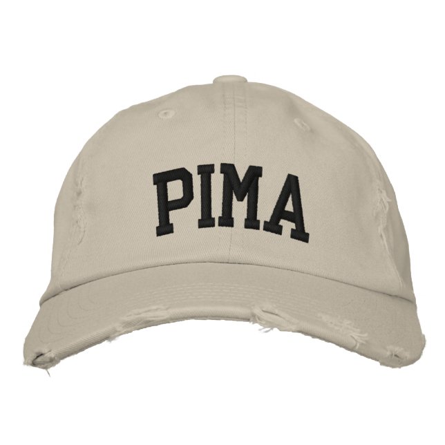 Pima Embroized Hat Broderad Keps (Framsida)