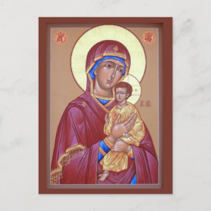 Pimen Mor av Guds Prayer Card Vykort