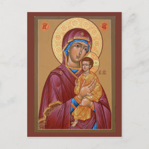 Pimen Mor av Guds Prayer Card Vykort