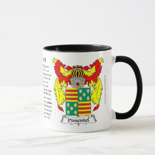 Pimentel familjvapensköld mugg