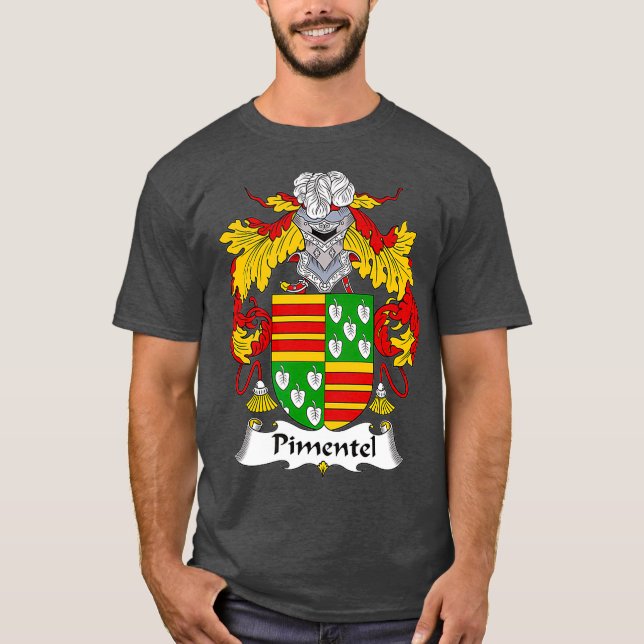 Pimentel Jackar Arm Family Crest T Shirt (Framsida)