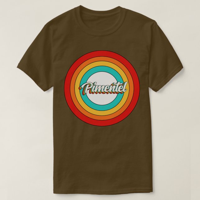 Pimentel Namn Shirt Vintage Pimentel Circle T (Design framsida)
