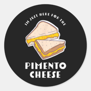 Pimento Cheese Smörgås - Roliga Master Golfare Runt Klistermärke