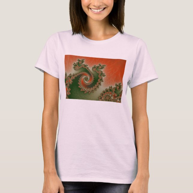 Pimento Olive Triple Twirl T-Shirt (Framsida)