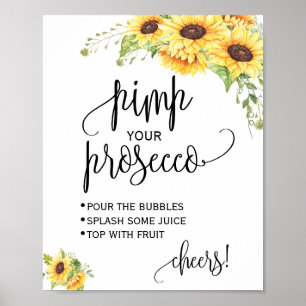 Pimp din blommigt-duschskylt för åklagarmyndighete poster